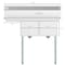 Koolmore 2 Compartment Stainless Steel  Commercial Kitchen Prep & Utility Sink with Drainboard SB141611-12L3 - alternate 7